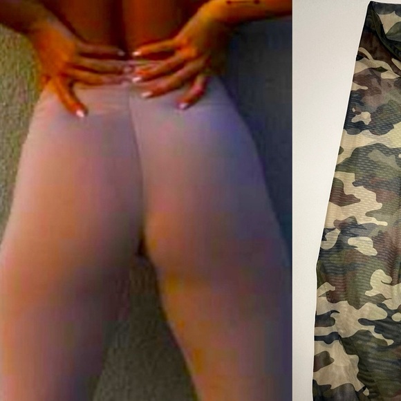 NWOT ⚜️🪖⚜️ Laina Rauma camo mesh see through biker shorts - Picture 6 of 12